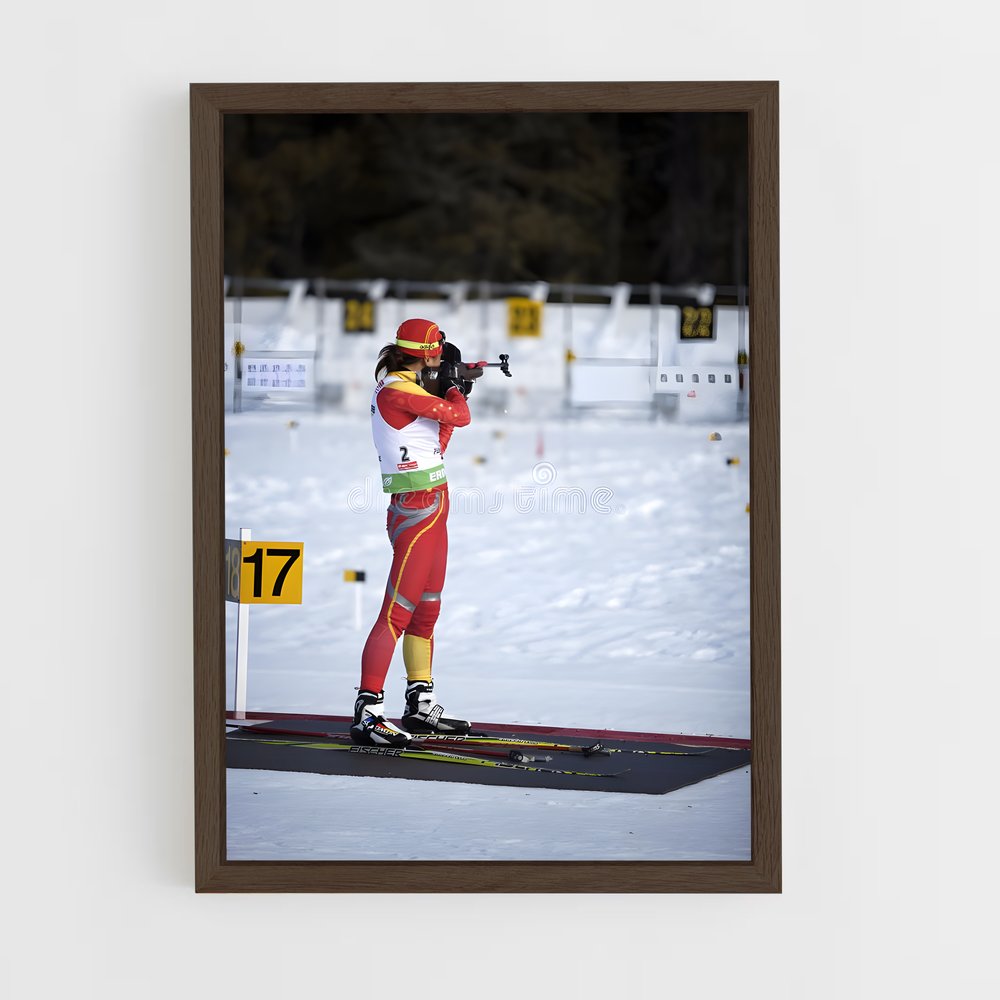 Poster Ski & Tir – affiche Biathlon (vue 5)